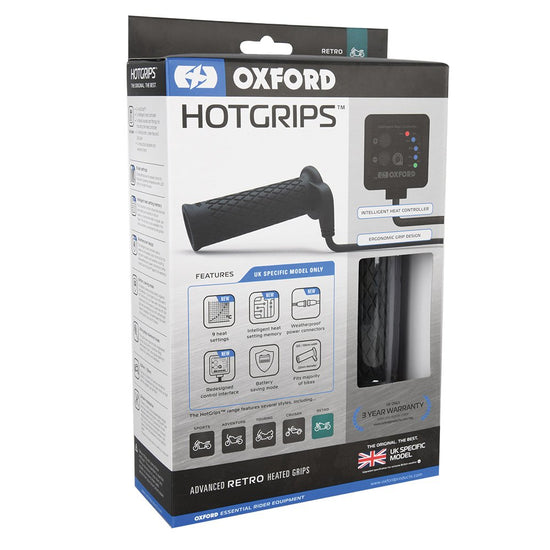 Oxford - Poignées Oxford HotGrips Advanced Retro (Spécifiques au Royaume-Uni) - EL693UK