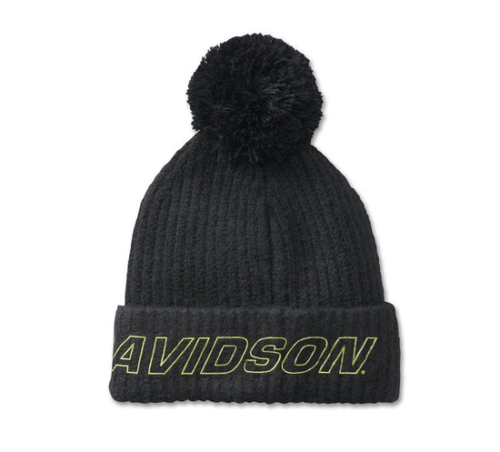 Bonnet à pompon Harley Davidson® pour femme HD-MC authentique 97684-24VW