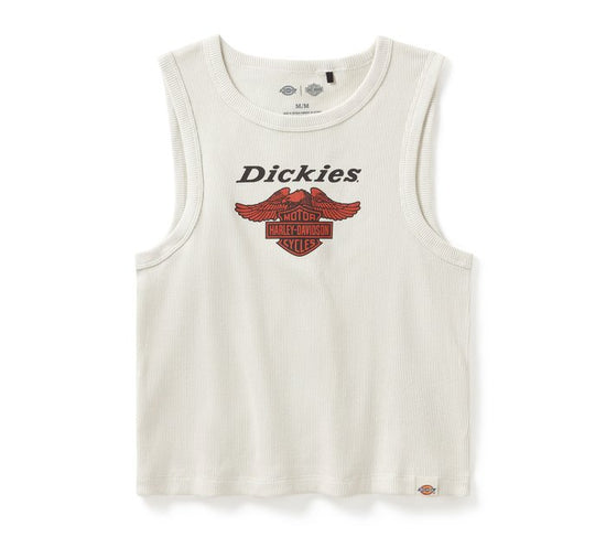 Débardeur court Dickies x HD Racerback Eagle authentique pour femme Harley-Davidson® - Bouleau argenté 96582-25VW