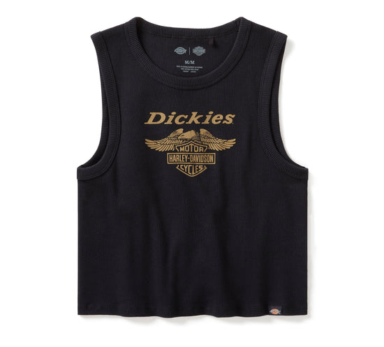Débardeur court Dickies x HD Racerback Eagle authentique pour femme Harley-Davidson® - Anthracite 96583-25VW