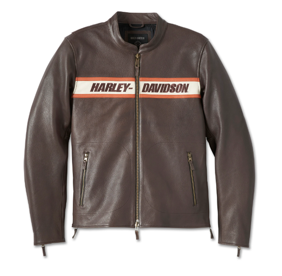 Veste en cuir Harley-Davidson Victory Lane II pour homme - Java 98001-23EM