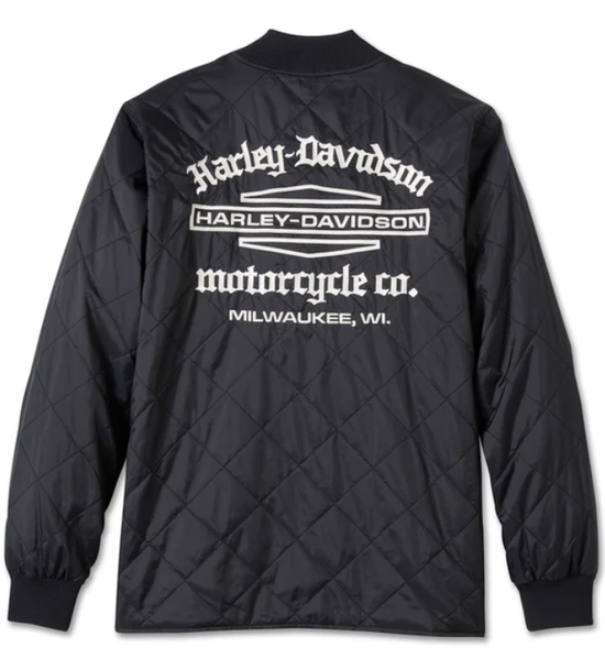 Authentique blouson Harley-Davidson pour homme, modèle Old English à logo Bar & Shield, référence 97400-25VM