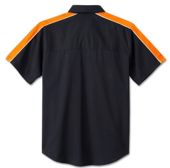 T-shirt à manches courtes Harley-Davidson pour homme, modèle Stacked Bar & Shield - Colorblock 96049-25VM