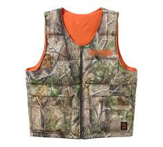 Gilet tissé 97421-26VM Harley-Davidson imprimé marron et orange