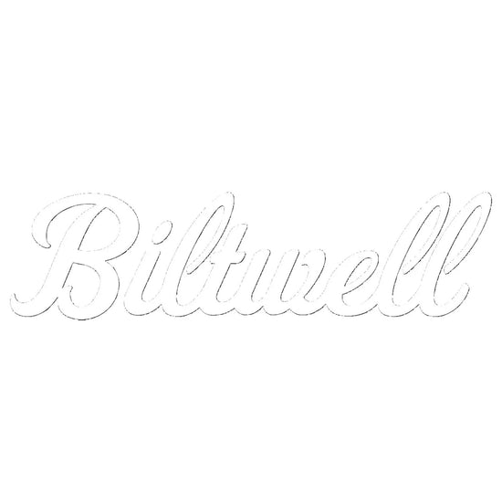Biltwell Script Sticker White 9"
