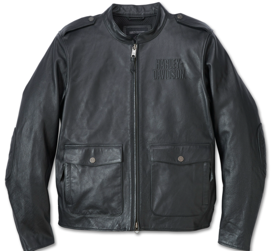 Veste en cuir véritable pour homme Harley-Davidson® avec système de superposition HD Flex Captains Couche extérieure 98022-23VM