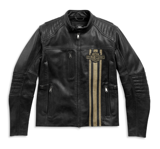 Veste en cuir Harley-Davidson® HD™ Triple Vent Passing Link II pour homme 98005-21EM