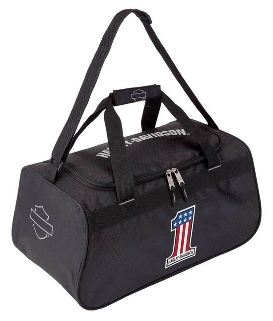 Sac de sport Harley-Davidson® #1 RWB avec logo et sangle - Noir 99418-NUMBER1