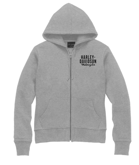 Sweat à capuche spécial gris clair chiné Harley-Davidson® pour femme 96186-23VW