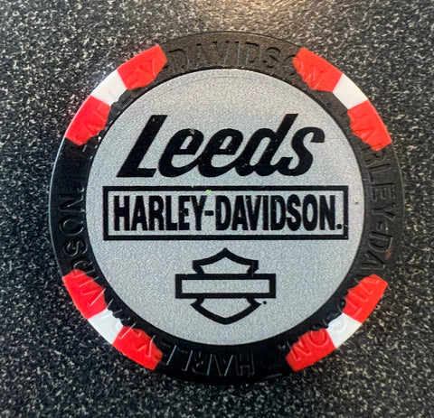 Jeton de poker personnalisé Harley-Davidson® de Leeds