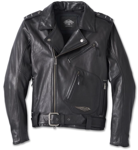 Veste de motard en cuir Cycle Champ pour homme Harley-Davidson® 120e anniversaire 97023-23EM