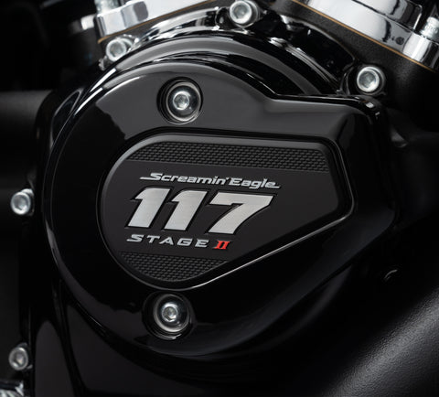 Harley Davidson 14102071 Screamin' Eagle Timer Cover Screaming Stage II 2 Medallion 117ci KIT, AUTOCOLLANT, MÉDAILLON, SE117, CERF