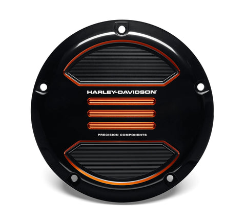 Harley Davidson 25701536 Adversary Derby Cover KIT,CVR/SLG,BLACK W/ORANGE