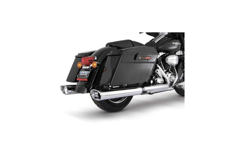Harley Davidson FLHT Electra-Glide Touring Vance Hines 16755 Exhaust Monster Ovals Chrome with Chrome End caps-   16755