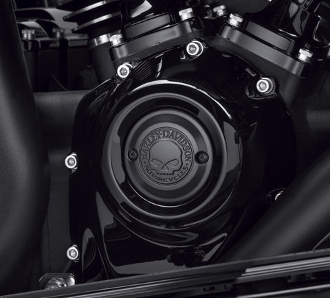 Kit de couvercle de minuterie Willie G Skull Harley Davidson 25600085, TMR CVR, WILLIE G SKULL, NOIR