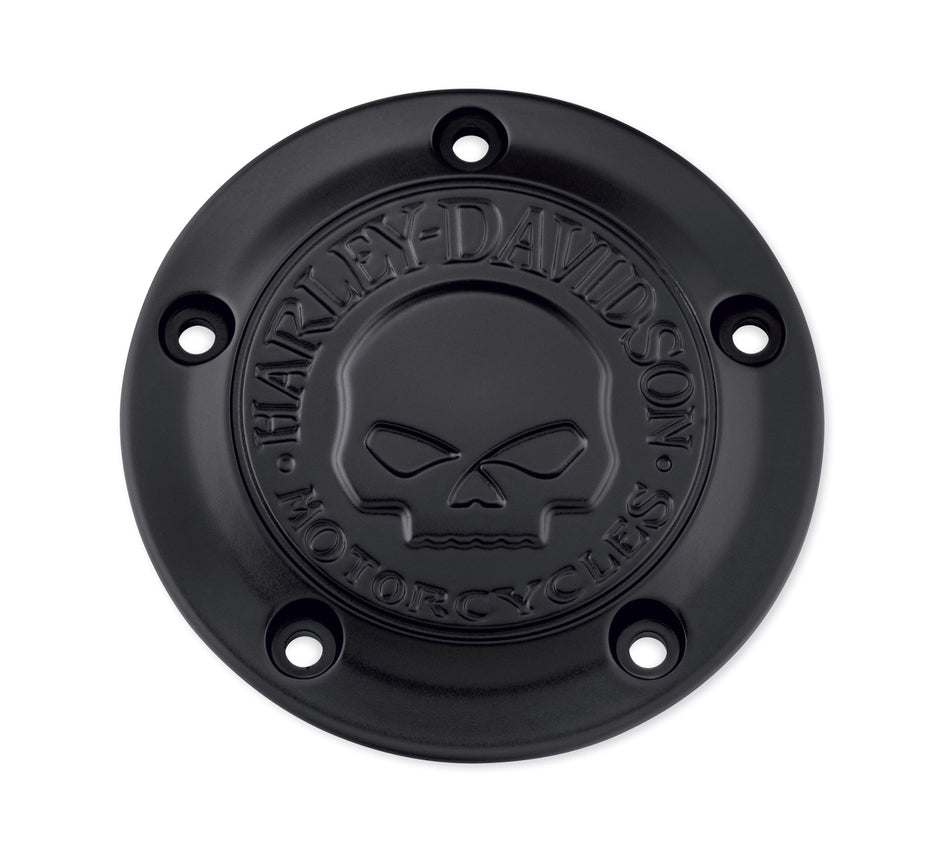 Kit de couvercle de minuterie Willie G Skull Harley Davidson 25600087, TMR CVR, WILLIE G SKULL, NOIR