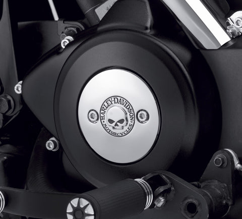 Harley Davidson 25700460 Willie G Skull côté gauche Médaillon KIT-COUVERCLE D'ALTERNATEUR, WILLIE G