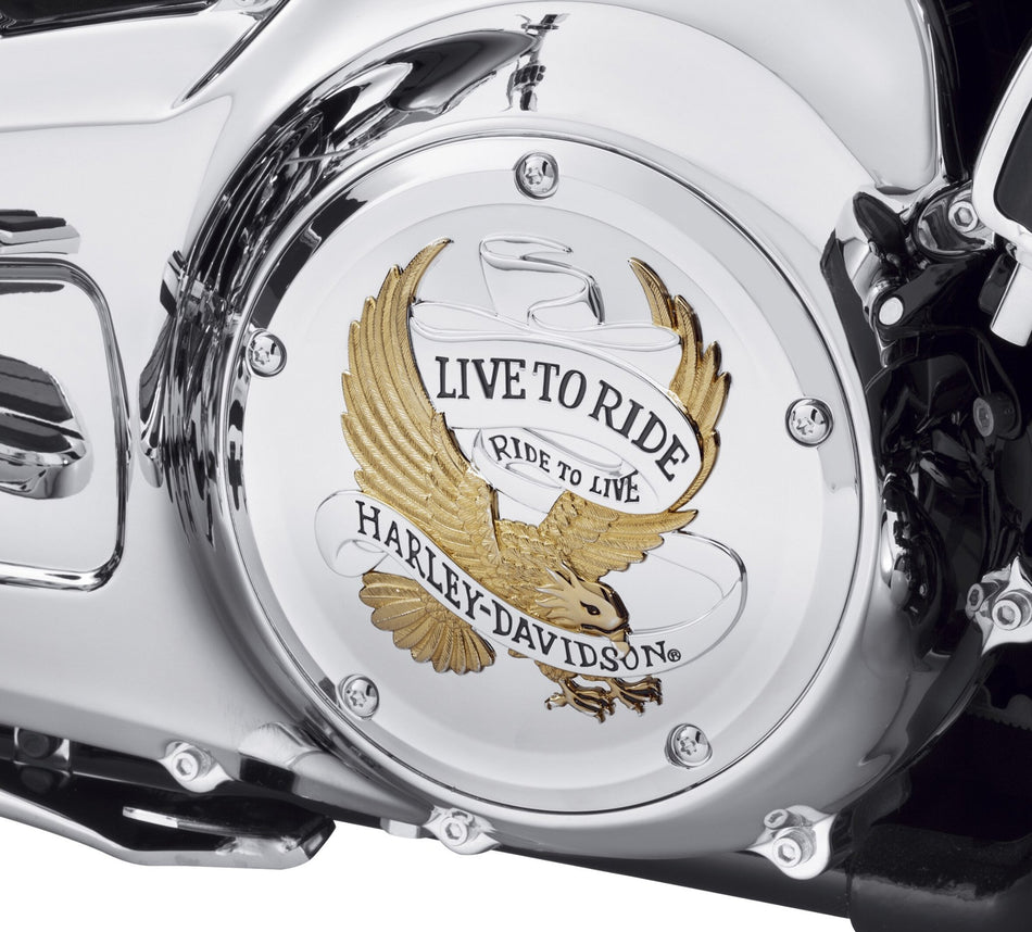 Harley Davidson 25700472 Kit de housses Derby Live to Ride - DERBY CVR, LTR, GLD &amp; CHRM, FL LO