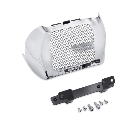 Harley Davidson 25700633 Oil Cooler Cover - Chrome KIT,CVR/SLG,OIL COOLER,CHROME