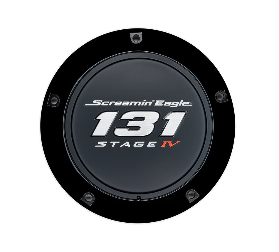 Harley Davidson 25701573 Derby Cover Screamin' Screaming Eagle KIT, CVR/SLG, SE, 131, NOIR, PROFIL BAS