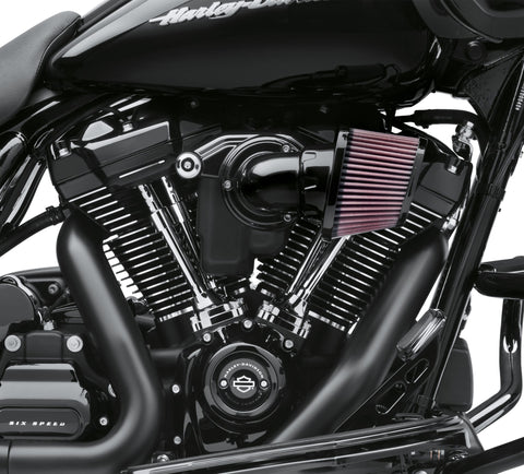 Cache-culbuteur inférieur noir brillant Milwaukee-Eight Harley-Davidson 25701603