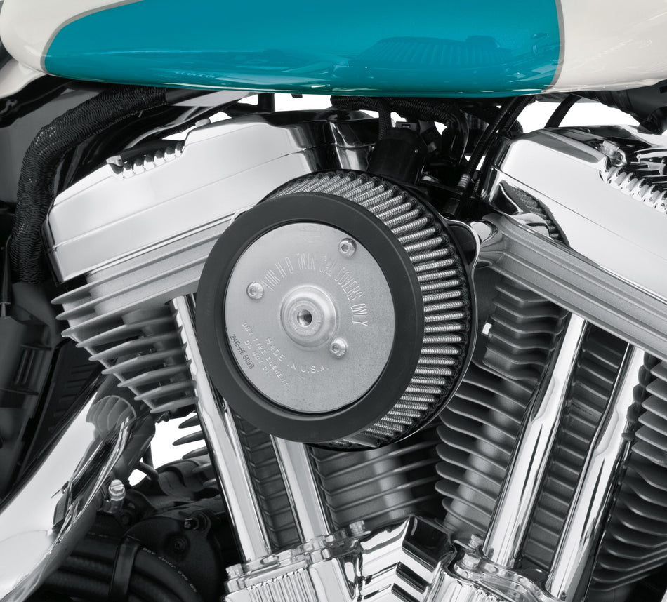 Harley-Davidson 29000019A Screamin' Eagle Round Sportster High-Flow Air Cleaner Kit Screaming Eagle
