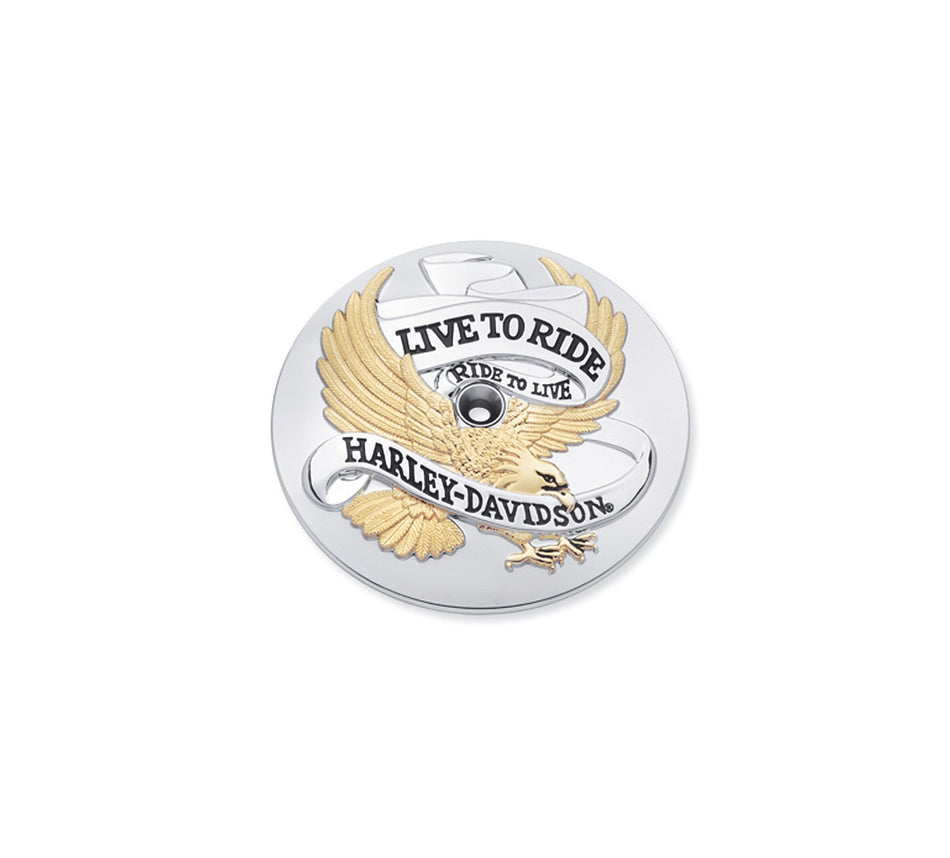 Kit de garniture de filtre à air Harley Davidson 29328-99 Live To Ride Gold, A/C, W/L 2 R LOGO, FLT