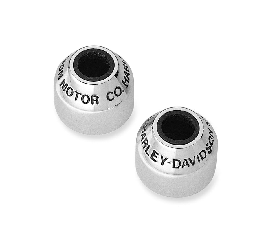 Harley Davidson 32745-99 Motor Co. Couvre-bougies COUVERCLE, BOUGIE, CHROME AVEC LOGO