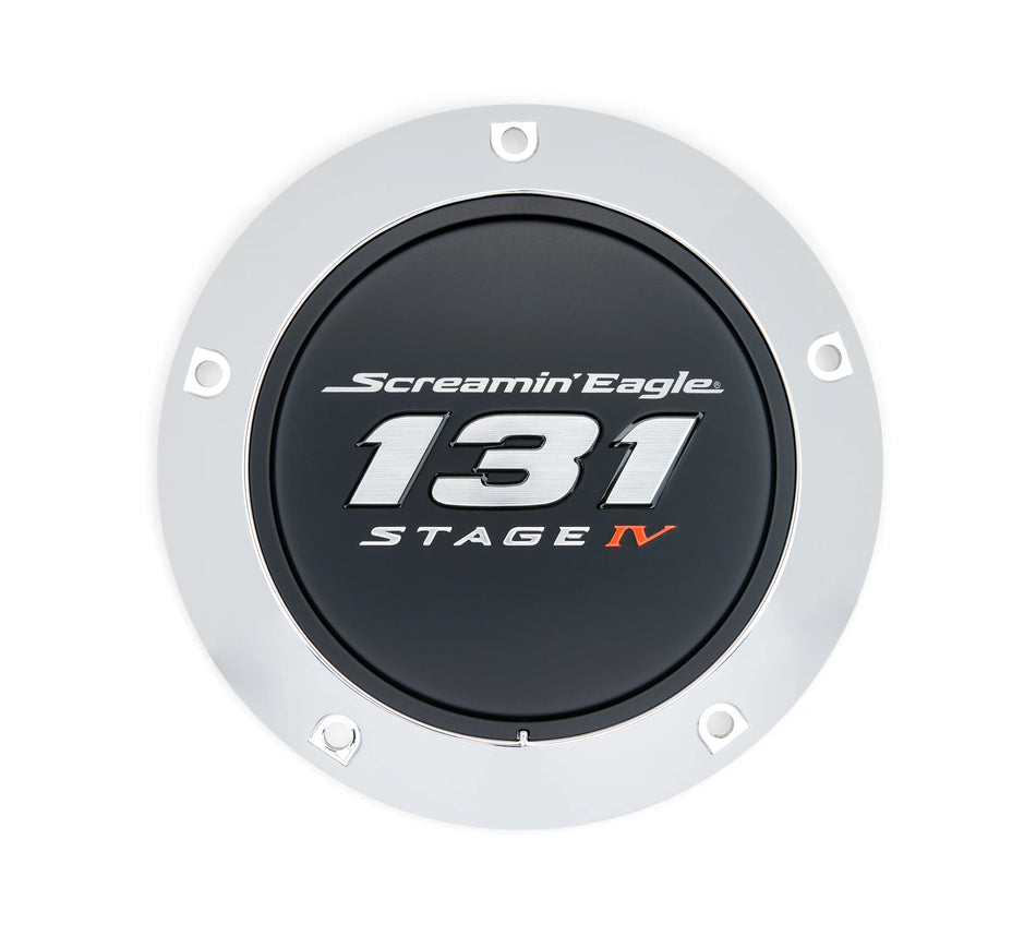 Harley Davidson 25701574 Screamin' Eagle 131 Derby Cover Screaming KIT,CVR/SLG,SE,131,CHRM,LOW PROFILE