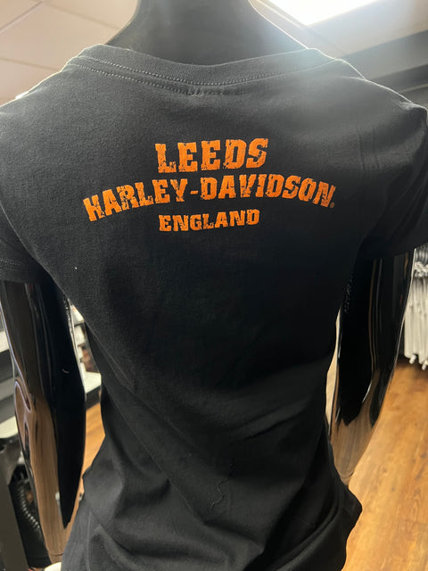 T-shirt authentique du concessionnaire Harley-Davidson® de Leeds « THRILLS » 40291695