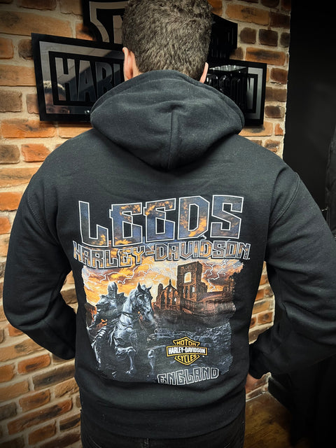 Sweat à capuche authentique de concessionnaire Harley-Davidson® de Leeds « B&amp;S Pullover » 40291568