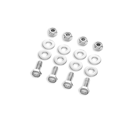 Harley Davidson 41170-03 Willie G Skull License Plate Hardware Kit KIT-MTG HARDWARE,LIC'SE PLT,W/