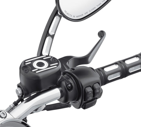 Harley Davidson 41700335 Kit de couvercle de maître-cylindre Edge Cut - Couvercle ASY, MSTR CYL, DOT4, ED