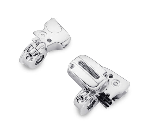 Harley-Davidson 41701018 Chrome Clutch Bracket & Master Cylinder Reservoir Kit