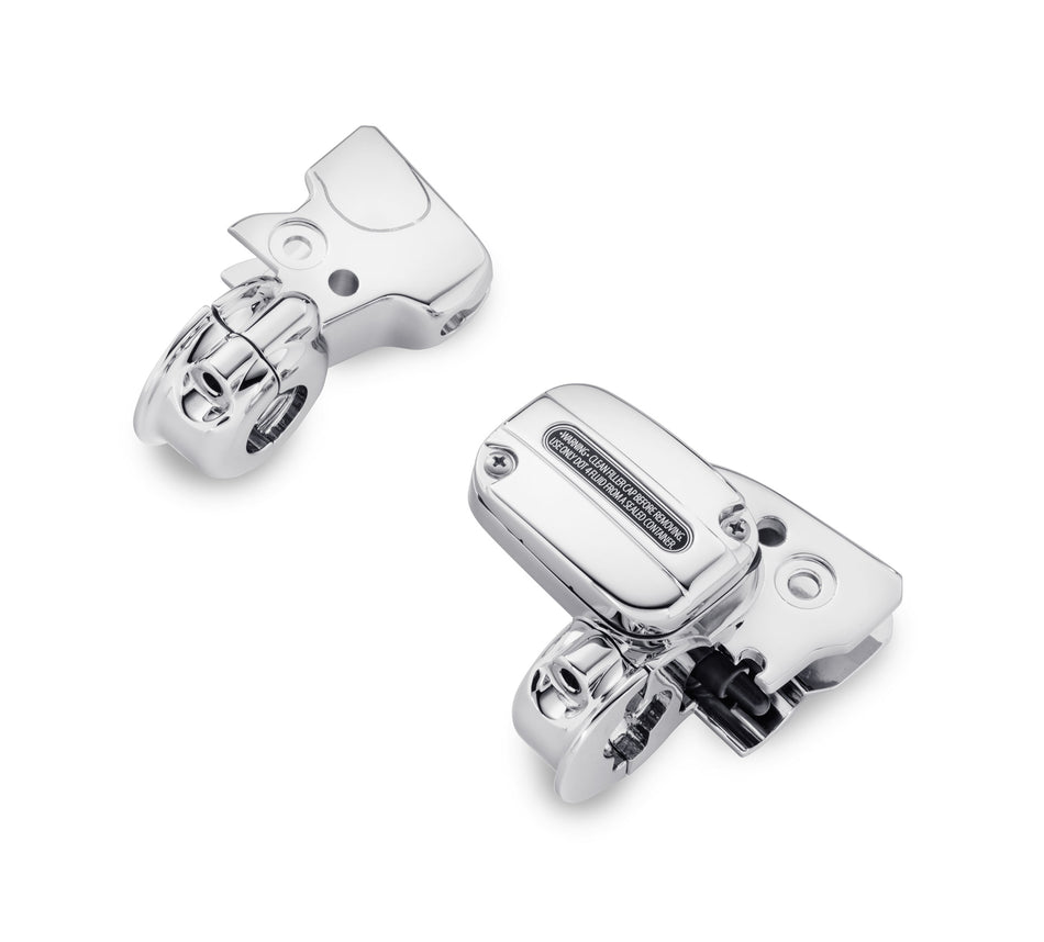 Harley-Davidson 41701018 Chrome Clutch Bracket & Master Cylinder Reservoir Kit