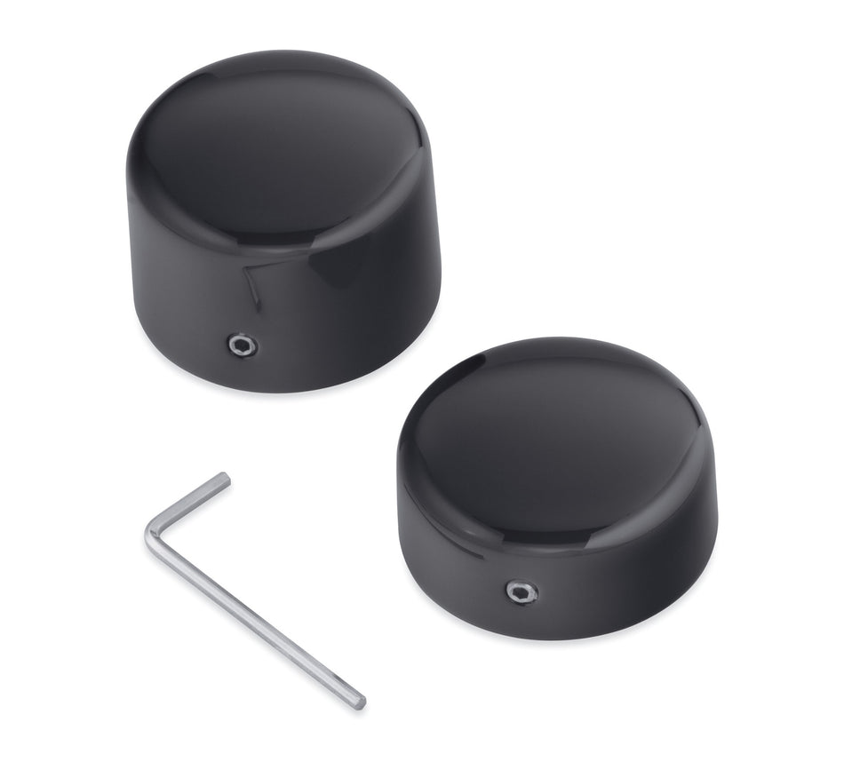 Harley Davidson 43000018 Rear Axle Nut Covers KIT-COVERS,RR-AXLE NUT,BLACK