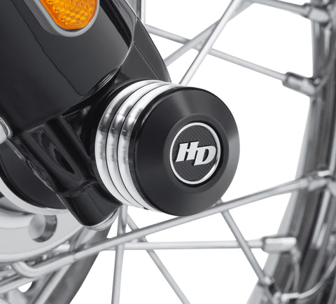 Harley Davidson 43000064 Defiance Kit de cache-écrous d'essieu avant, essieu, écrou, couvercle, avant