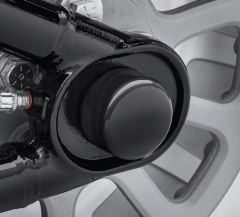 Harley Davidson 43000109 Cache-écrous d'essieu arrière - Noir brillant KIT, AXE, ÉCROU, NOIR