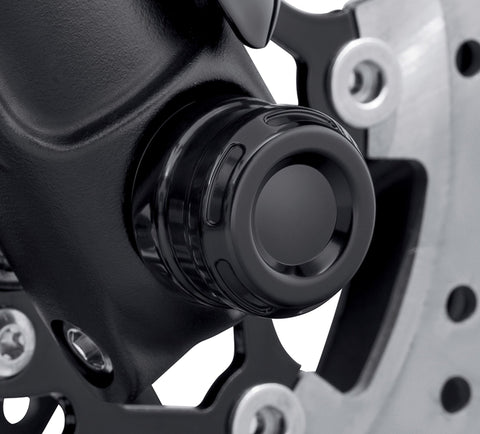 Harley Davidson 43000124Kit de cache-écrous d'essieu avant Dominion, essieu, couvercle, noir