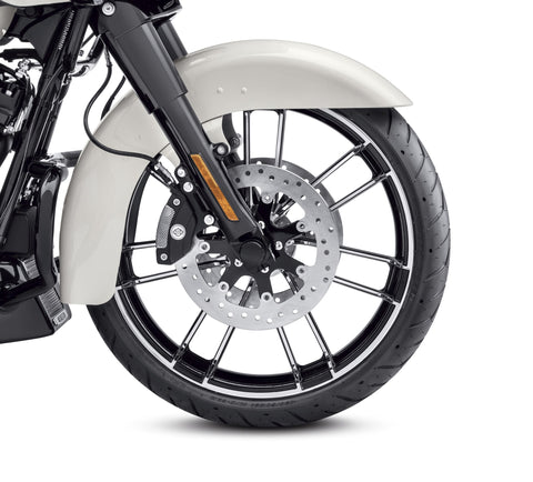 Harley Davidson 43300494A Knockout Custom Wheel Contrast Chrome KIT,FR WHL,21X3,CTRS CHRM,CAST