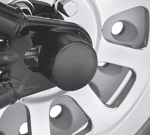 Cache-écrous d'essieu arrière noir brillant Harley Davidson 43422-09 AXLE,RR,X