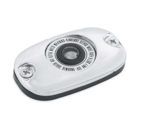 Harley Davidson 46425-05A Chrome Rear Master Cylinder Cover KIT COVER,RR/MSTR CYL/CHRM-DOT