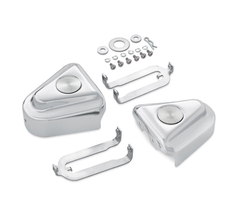 Harley Davidson 47596-91B Chrome Rear Axle Covers KIT AXLE NUT COVER SOFTAIL'S