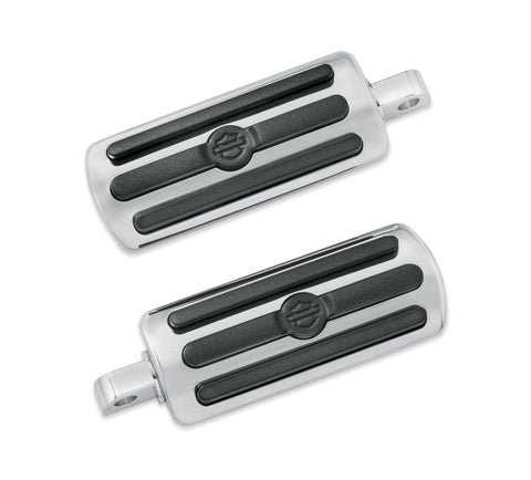 Harley-Davidson 50500-03 Chrome and Rubber Custom Footpegs
