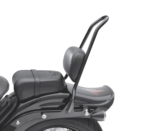 Harley Davidson 52729-08A Kit de montants de barre haute détachable HD monobloc Sissy Bar, DROIT, AMOVIBLE, NOIR