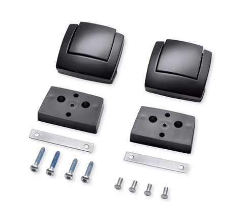 Kit de loquets pour Tour-Pak Harley Davidson 53000130, noir brillant, de qualité supérieure
