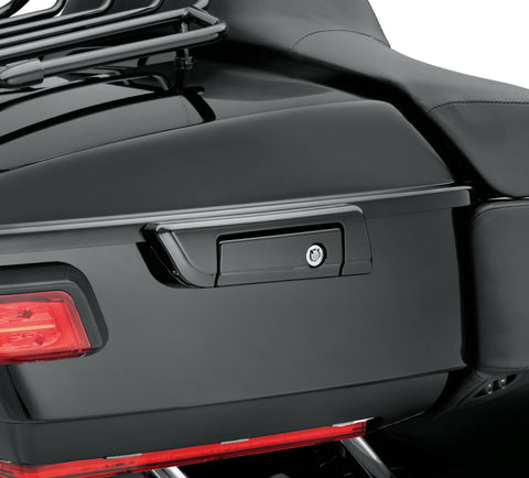 Kit de charnières et de loquets pour Tour-Pak Harley Davidson 53000343, noir brillant CHARNIÈRES TOUR-PACK NOIRES BRILLANTES/L