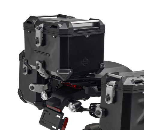 Kit de valise supérieure en aluminium Harley Davidson 53000816, T-PAK, ALUMINIUM, NOIR | (noir)