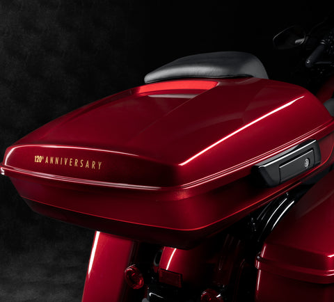 Harley Davidson 53000985EWJ Bagages Tour-Pak Chopped de couleur assortie - Heirloom Red Fade KIT, T-PAK, CHOPPED, PNSTRP, BLK HDW