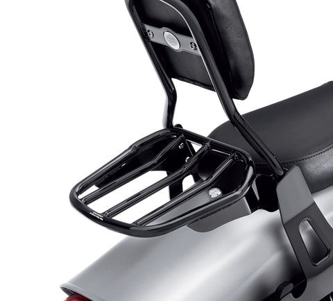 Harley Davidson 54049-10 Custom Tapered Sport Luggage Rack- Gloss Black RACK,T-PAK LUGGAGE,X